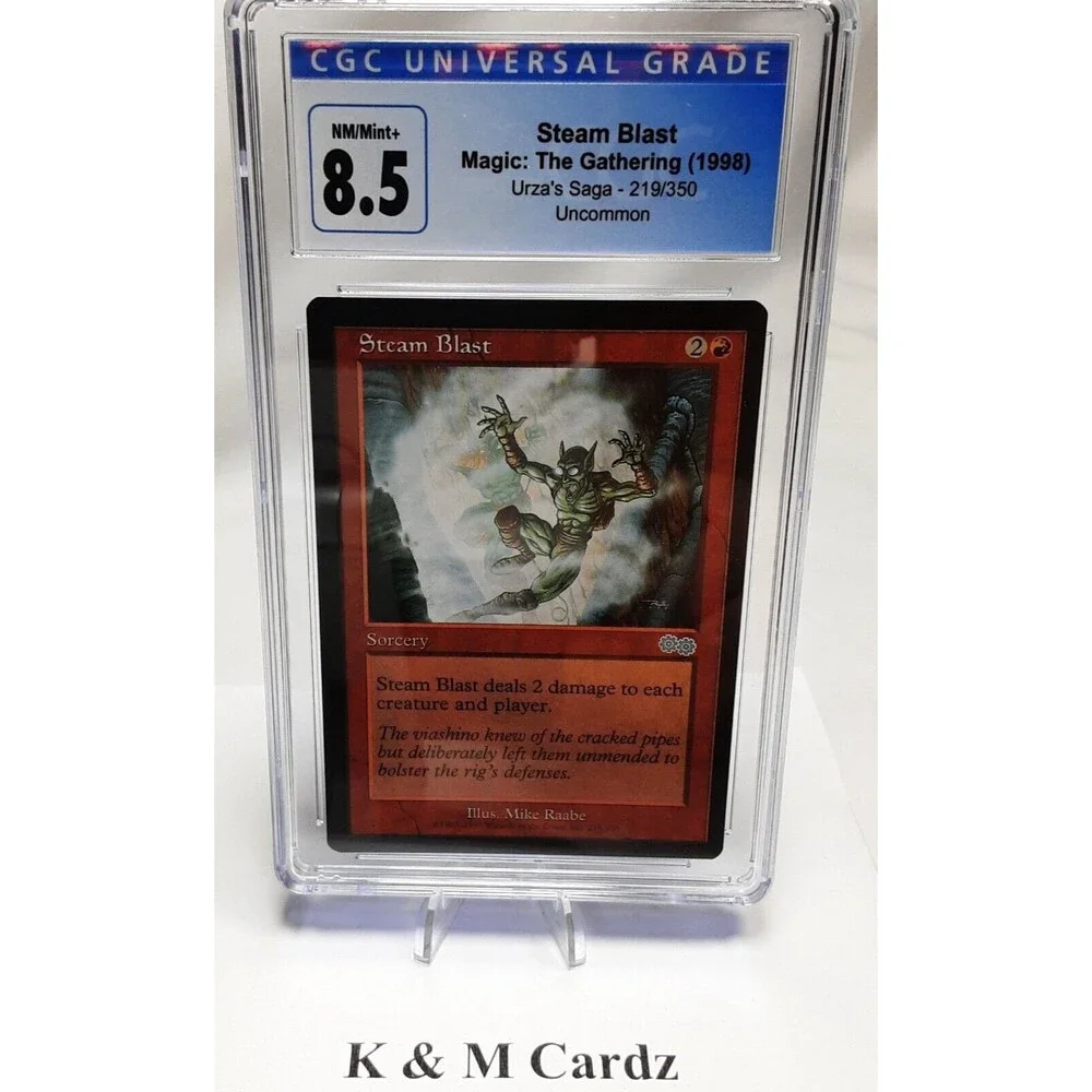 MTG - Urza's Saga - Steam Blast - Graded - CGC 8.5